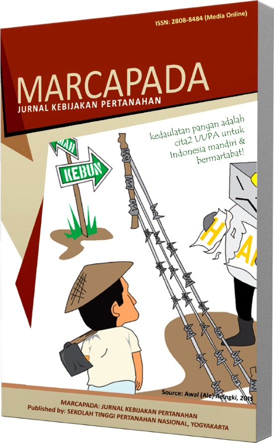 					View Vol. 6 No. 1 (2026): Marcapada: Jurnal Kebijakan Pertanahan
				